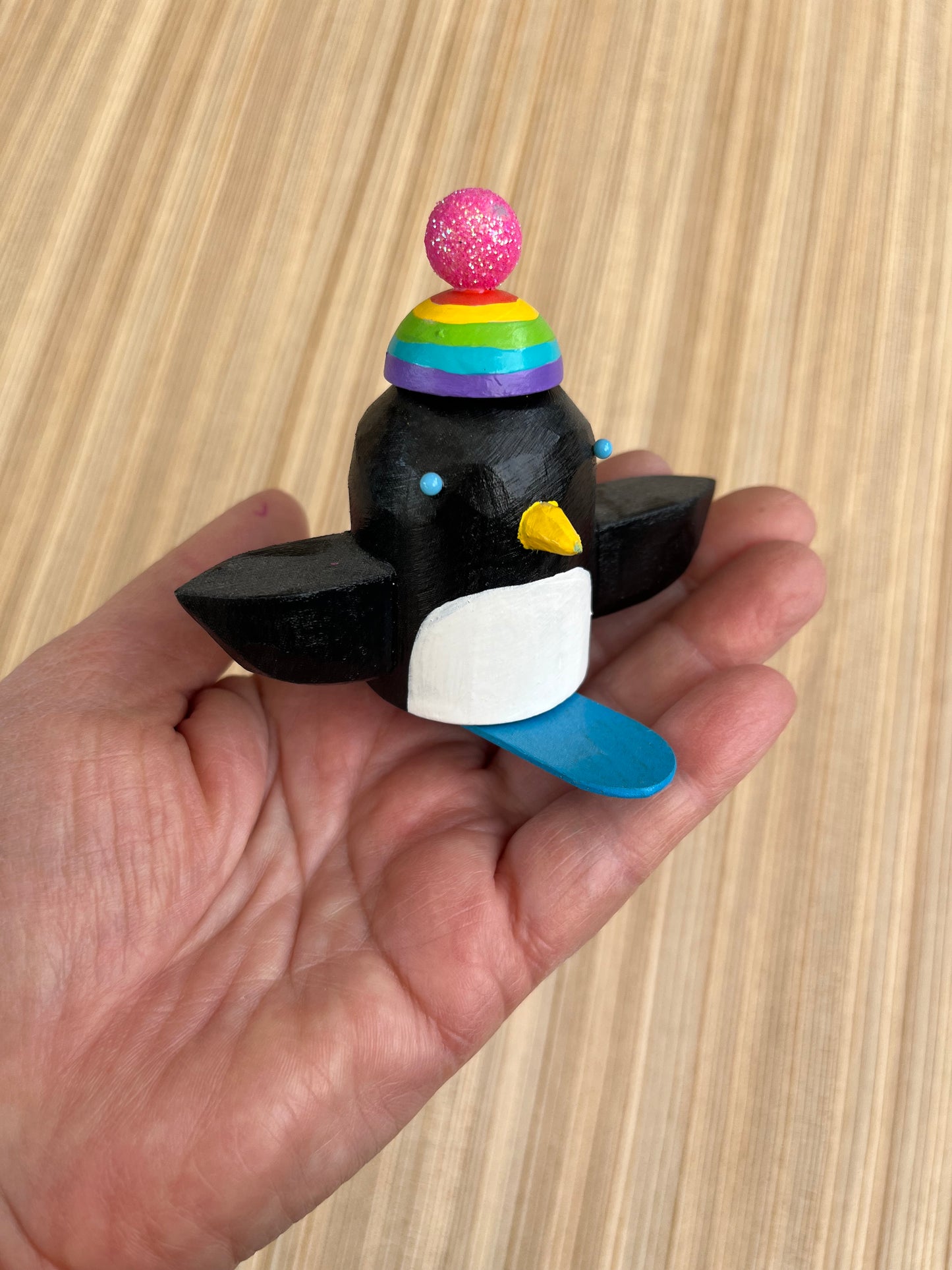 Snowboarding Penguin